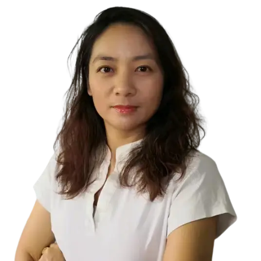 Fun Lee, the boss of APRO wearing a white shirt, arms crossed