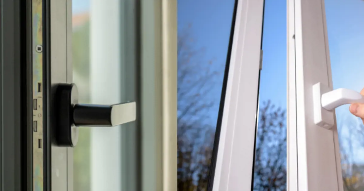 Comparación de manijas de ventana de vinilo y aluminio con resistencia de seguridad