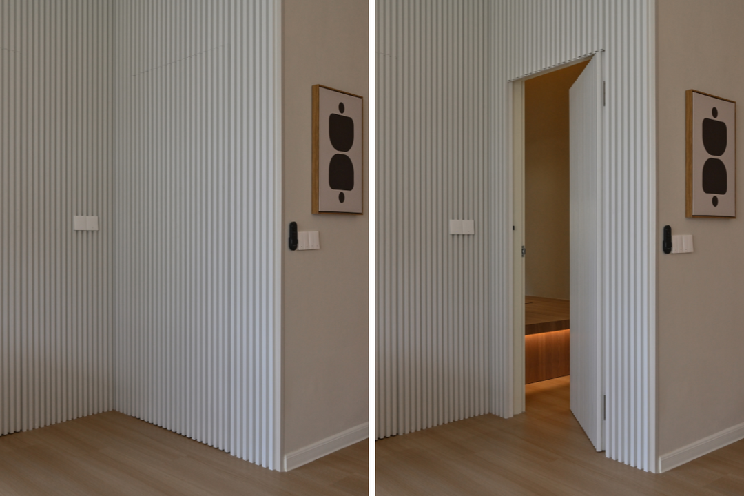 Secret Door with Decorative Panels Hidden Door Ideas