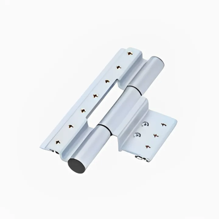 Cerniera regolabile in argento con fori per viti multiple