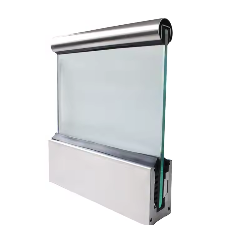 U Channel Glass Railing Frameless glass railing with U channel