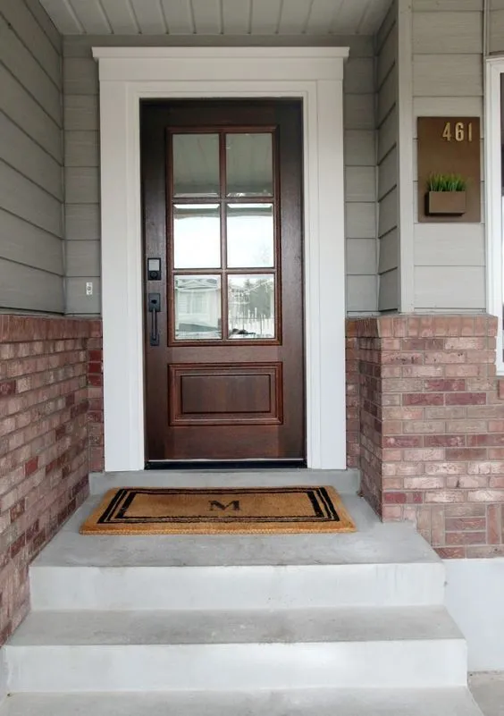 Add Decorative Trim or Molding Around the Door Front Door Ideas