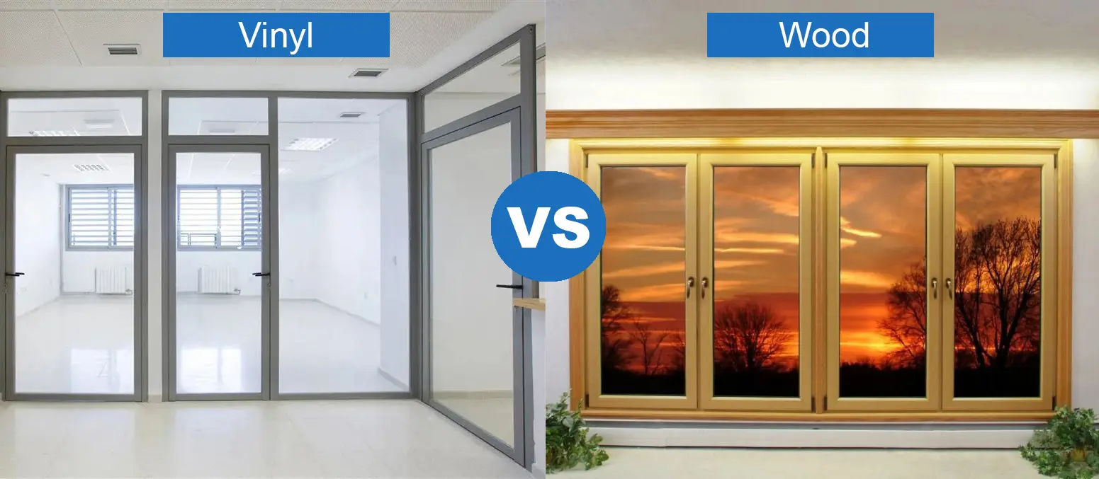 Comparaison des cadres de fenêtres en vinyle et en bois avec verre