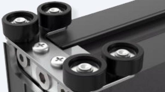 Estrutura anti-balanço para deslizamento suave e estável