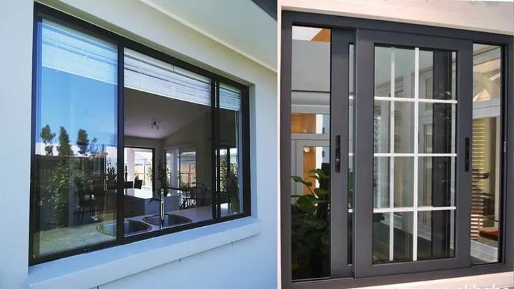 Comparison of modern black sliding window styles