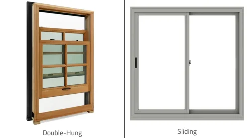 Double hung window vs sliding window comparison view