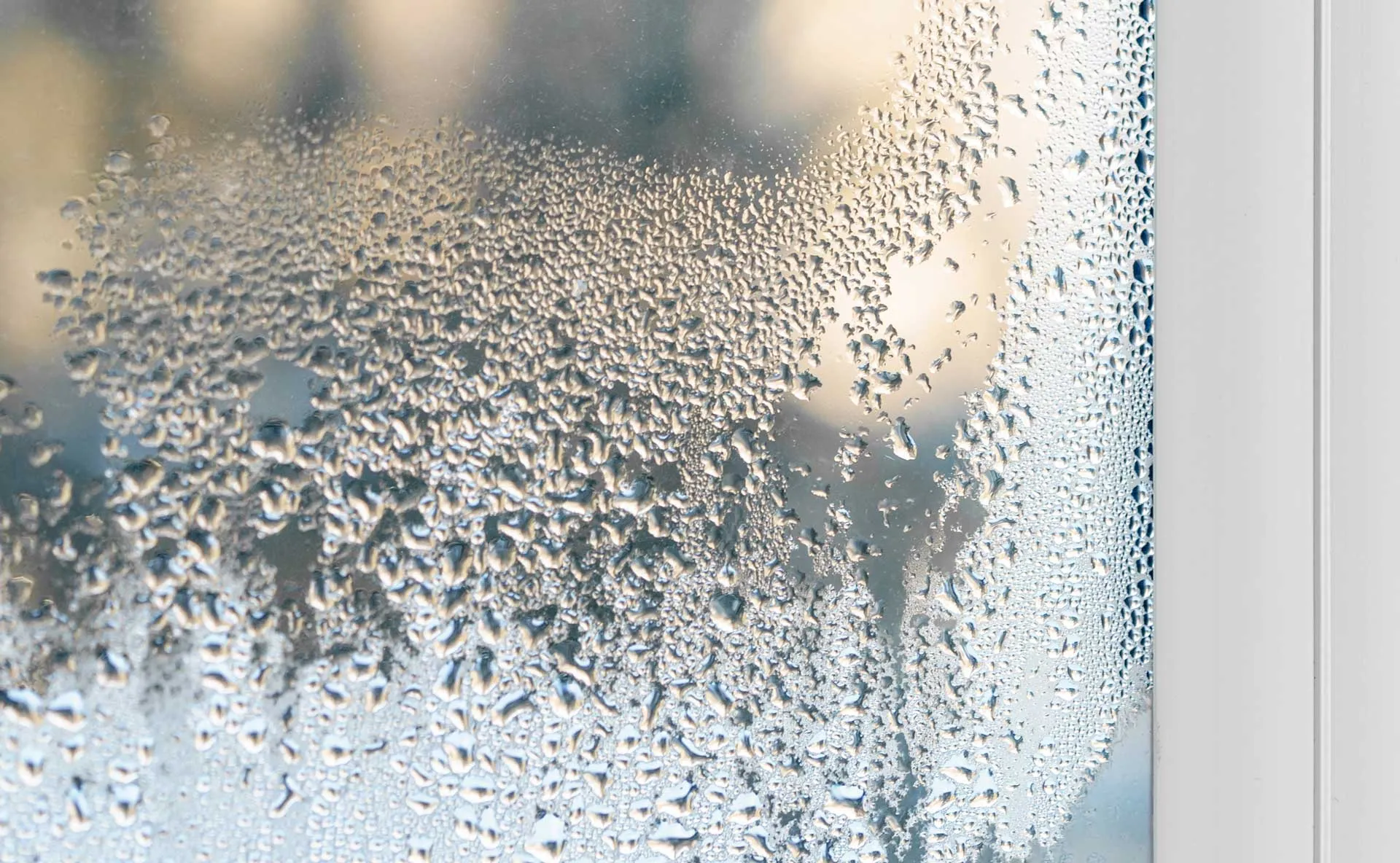 Acumulación de condensación dentro del vidrio de doble panel