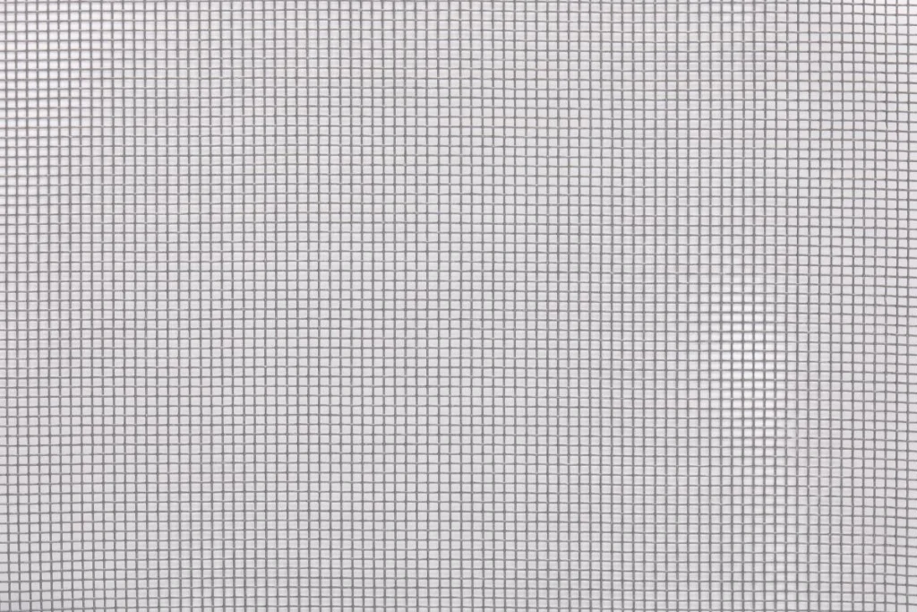 Materiale a rete grigia utilizzato nelle porte a schermo