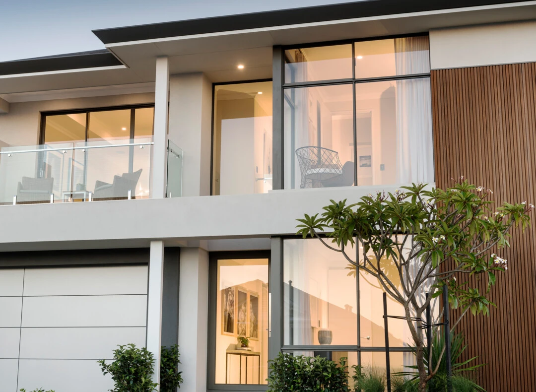 Modern home with Low E glass windows