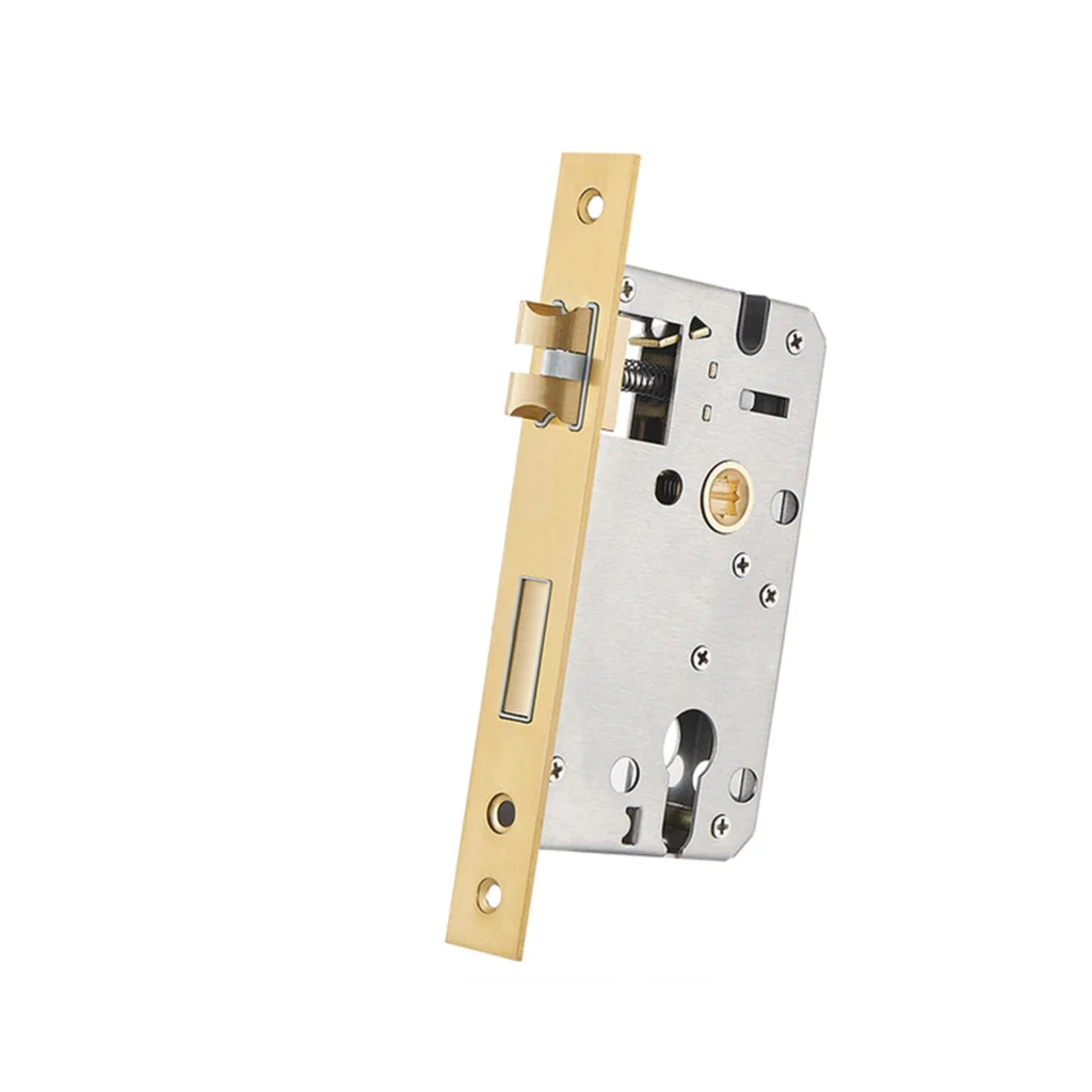Mortise lock mechanism for French door security