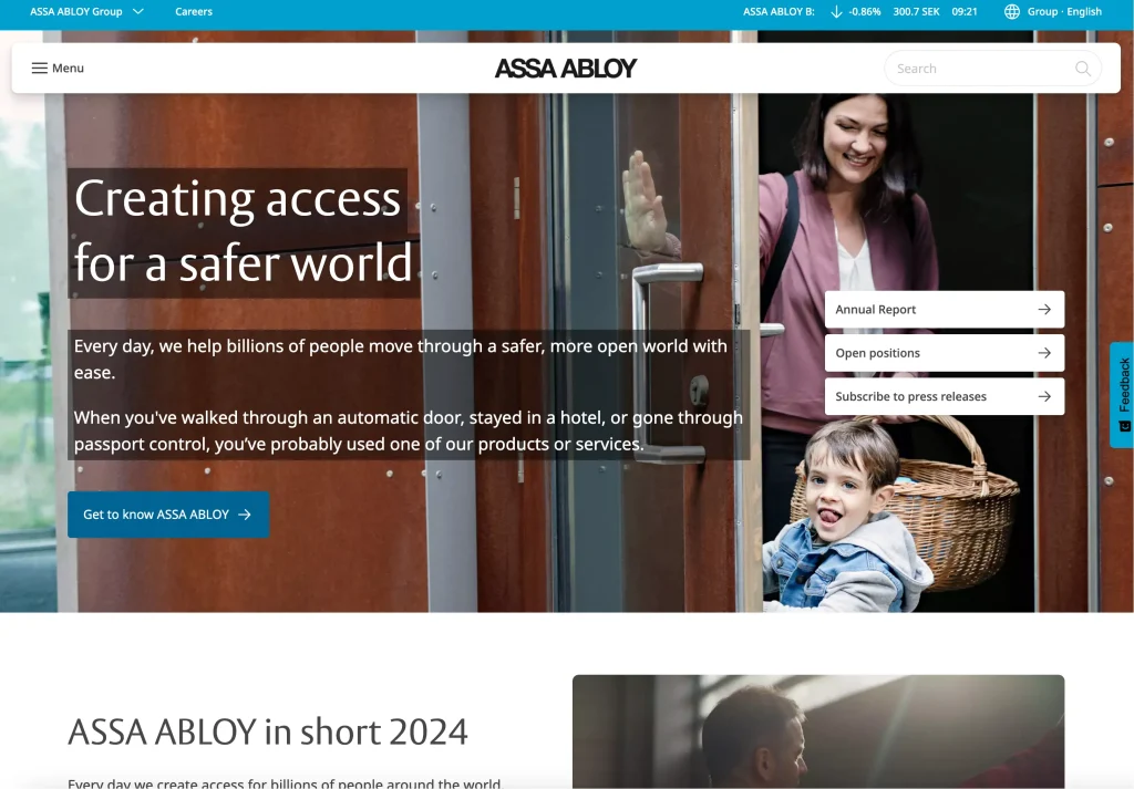 ASSA ABLOY one of the top door manufacturer