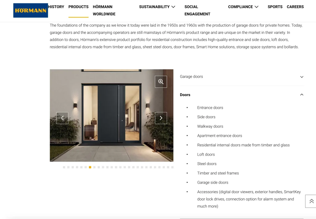 Hörmann one of the top door manufacturer