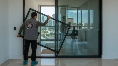 Installatore telaio di sollevamento per porta scorrevole in vetro