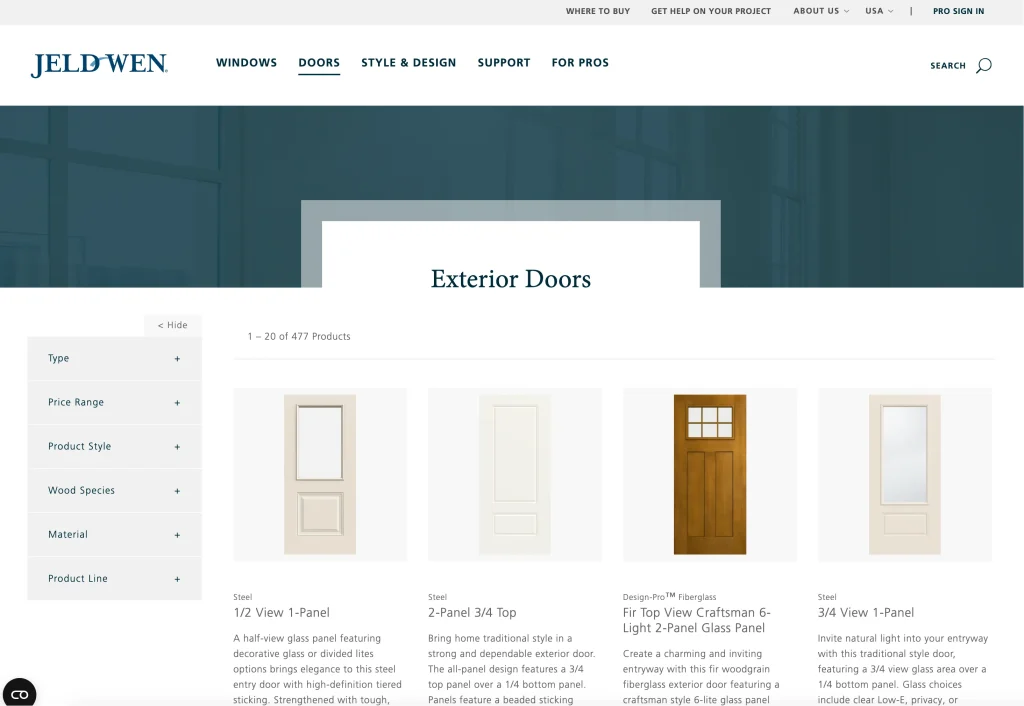 JELDWEN one of door manufacturers usa