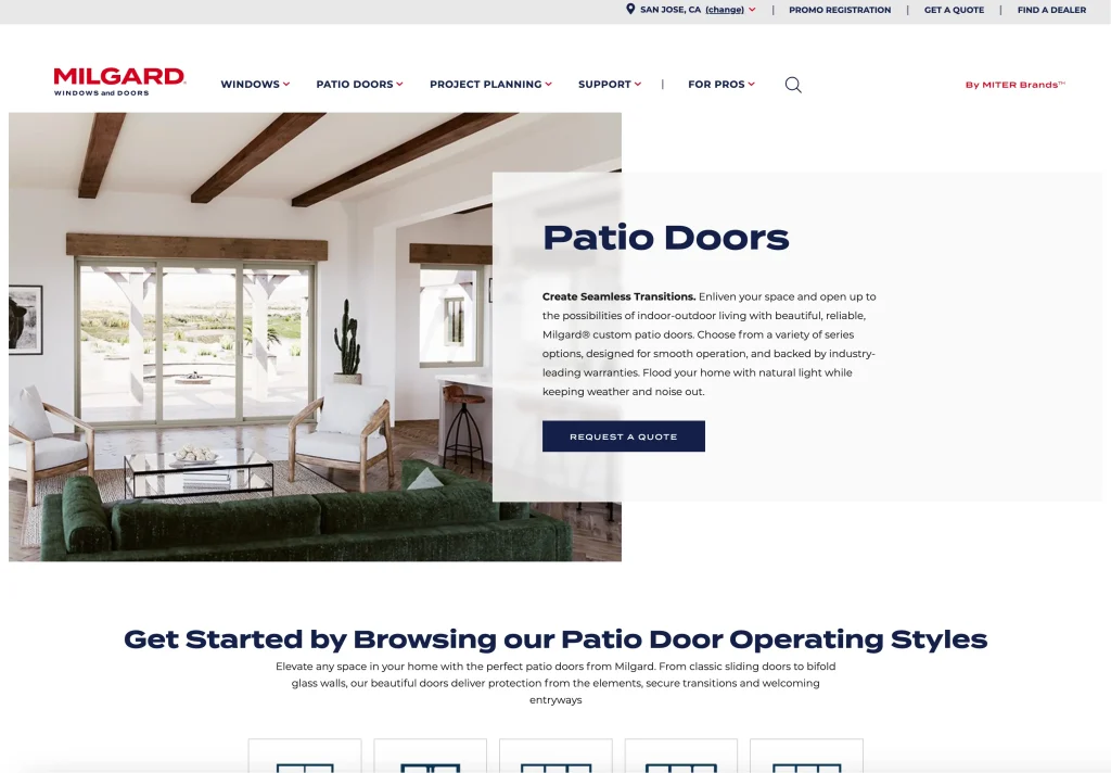 Milgard one of the top door manufacturer