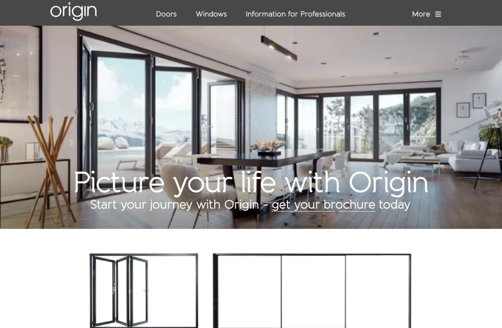 Origin Bifolds one of the top folding door manufacturer in the usa