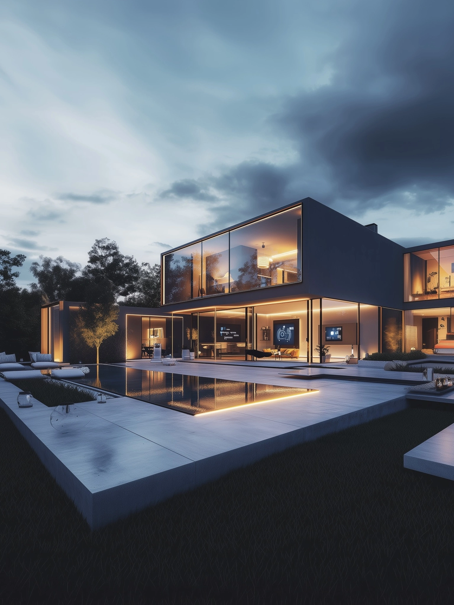 Ideas para villas de lujo con integración de casas inteligentes