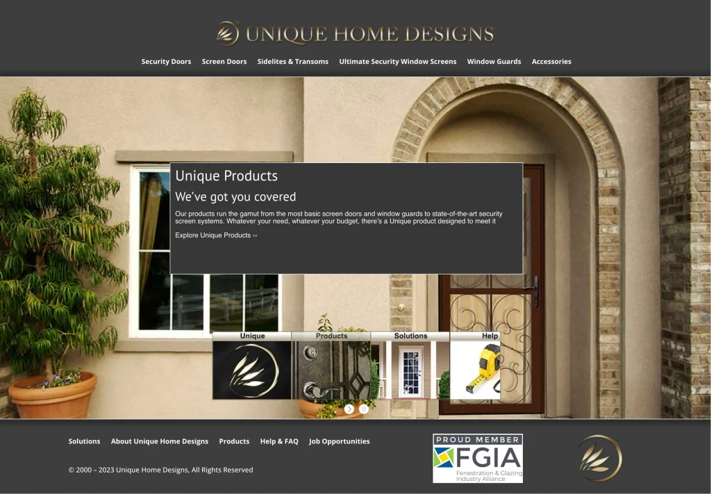 Unique Home Designs one of the top door manufacturer