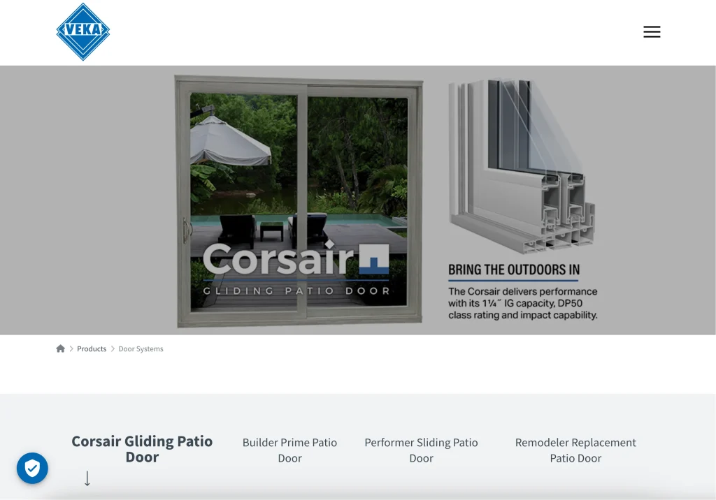 VEKA uno de los fabricantes de puertas de patio