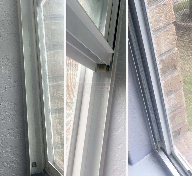 失敗または不良なウィンドウバランスのクローズアップビュー