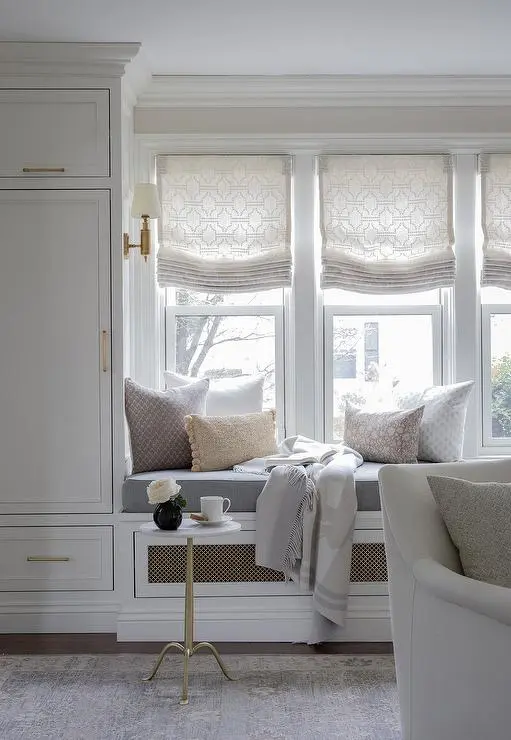 帶重點照明壁燈的靠窗座位 靠窗座位創意