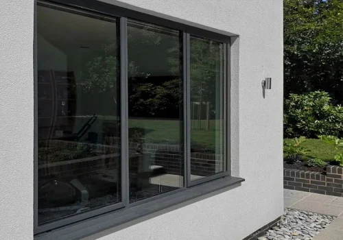 Tinted Black Glass Black Glass Window Design