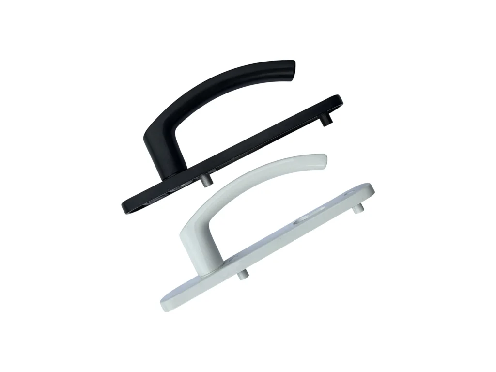 Maniglia per finestra con asta quadrata per impieghi gravosi