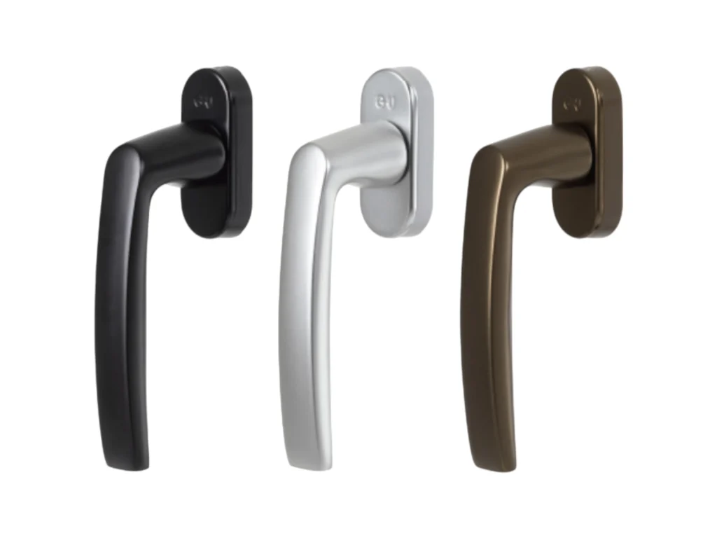 Maniglia per finestra con perno quadrato tipo standard