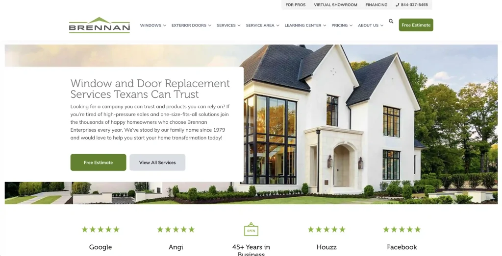 Fabricantes de puertas de patio Brennan Enterprises