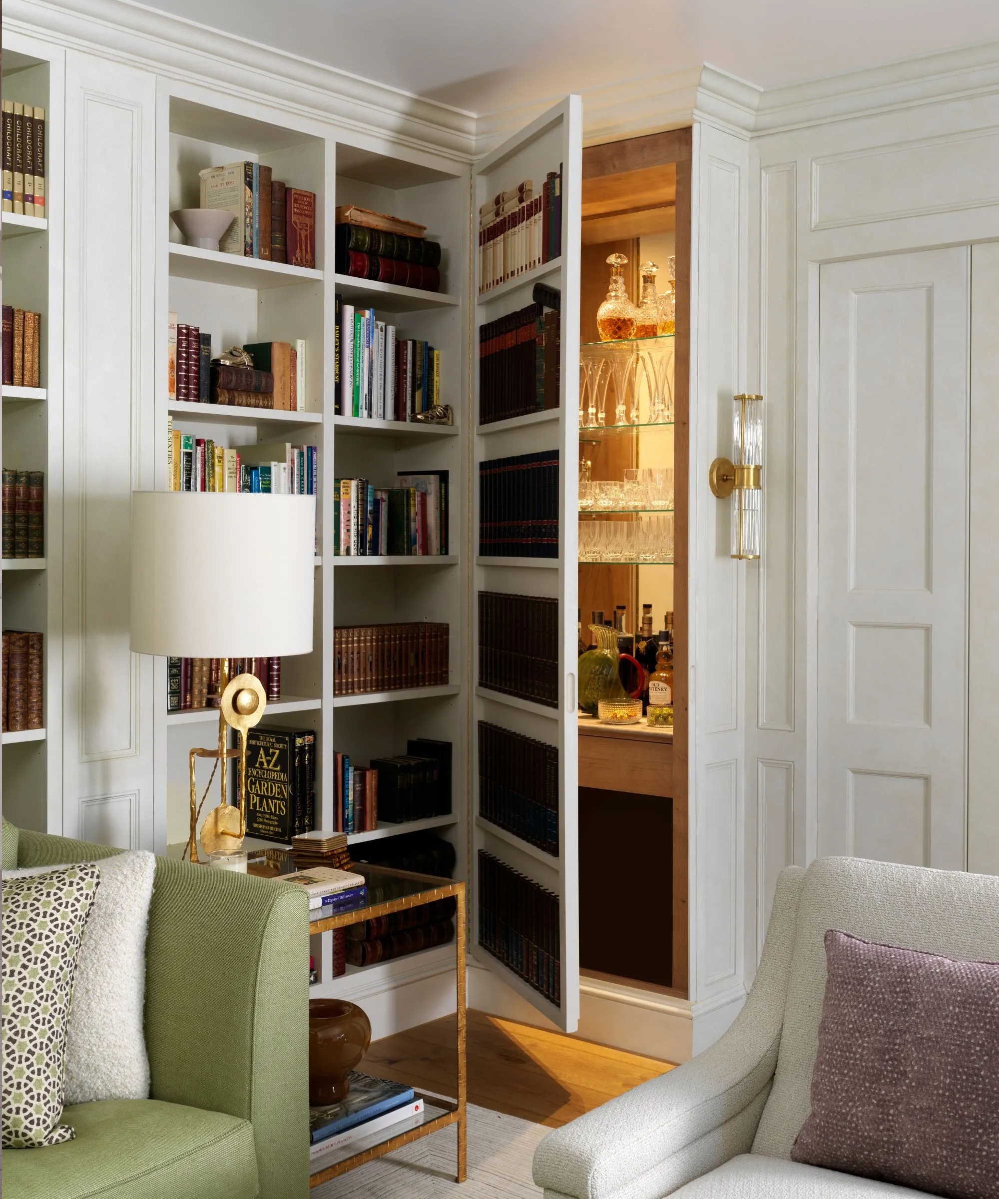 Bookshelf and Cabinet Combo Hidden Door Ideas