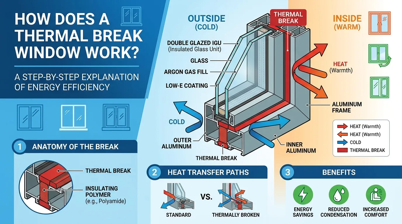How Does a Thermal Break Window Work How Does a Thermal Break Window Work