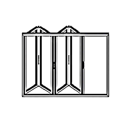A68T SERIES ALUMINUM FOLDING DOOR
