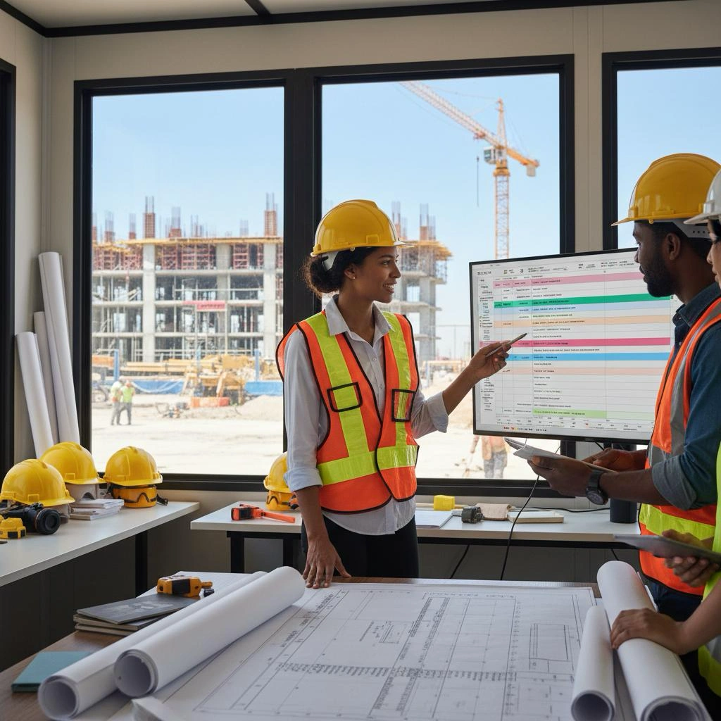 Obra del proyecto de puertas y ventanas