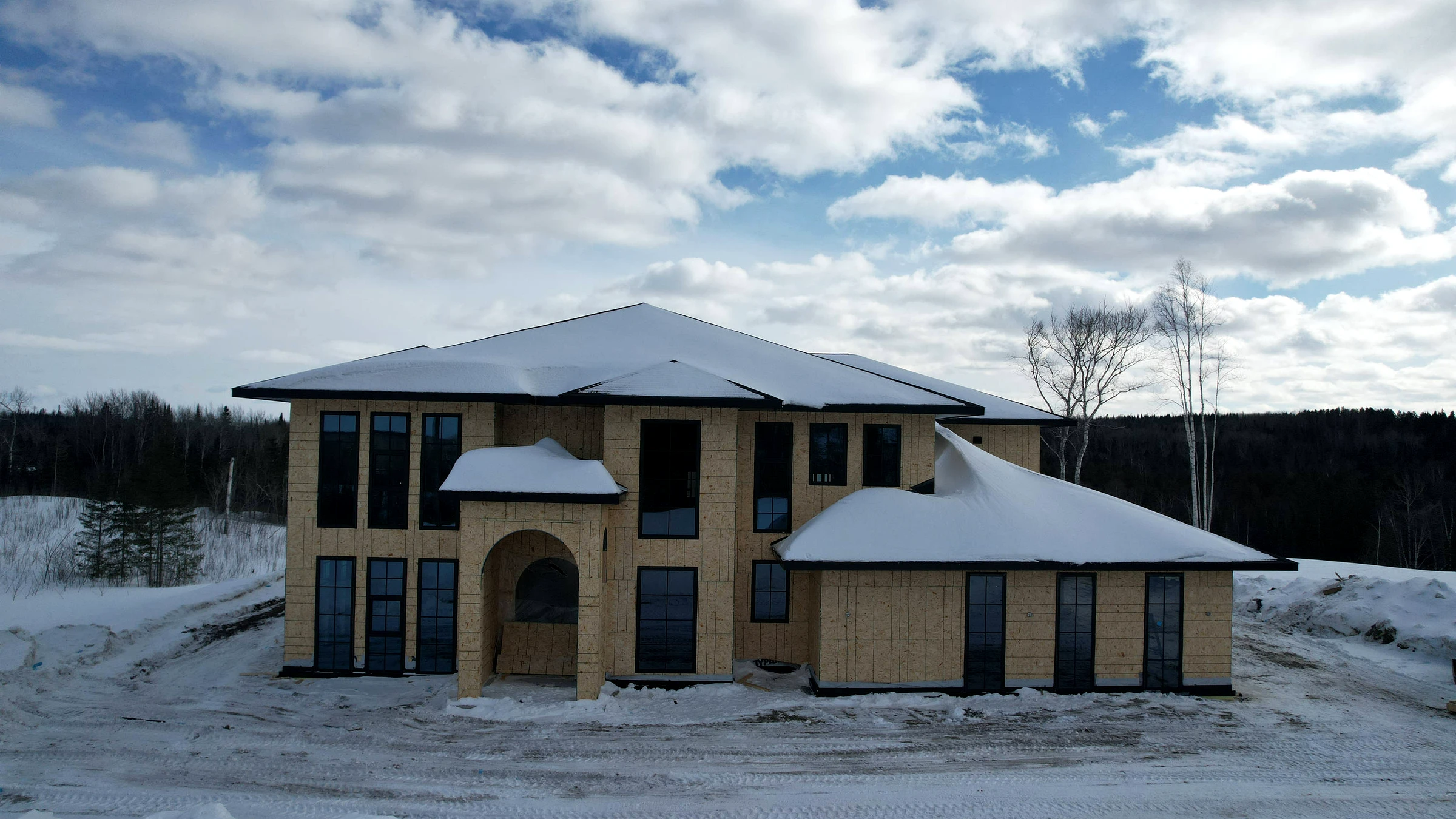 ontario custom estate cold climate facade